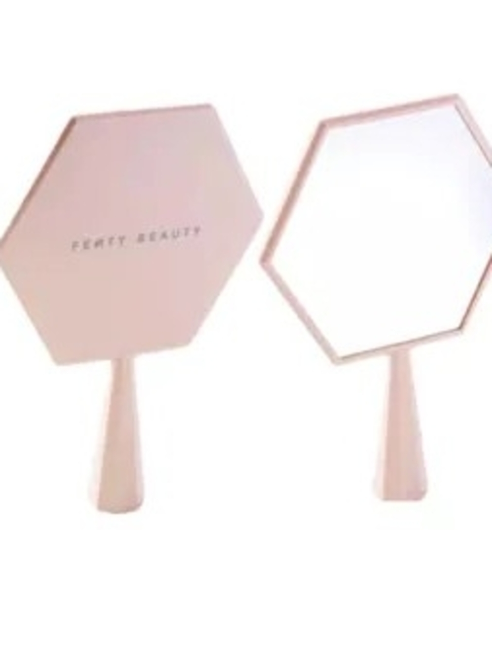 Fenty Beauty Hexagonal Hand Mirror in Pale Pink